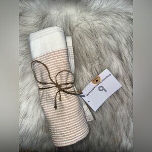 NWT Neutrals Striped Textured Pillow Cover